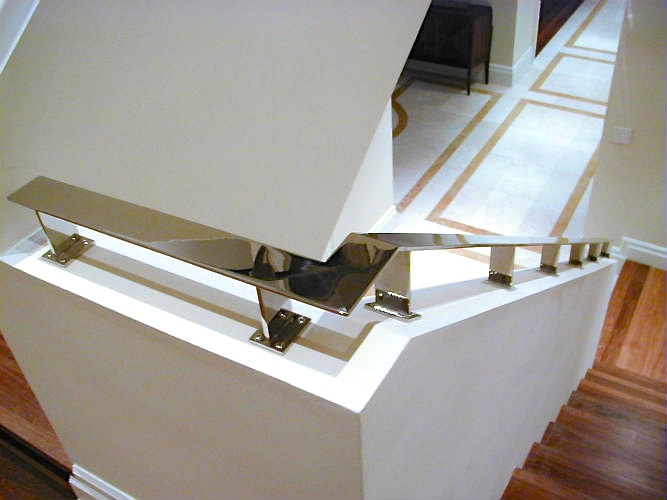 Minimalist handrail closeup